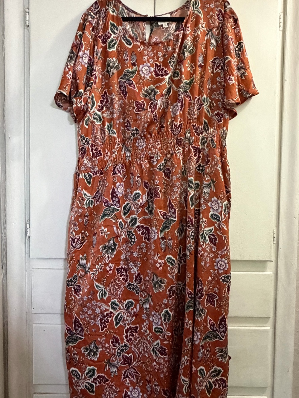 Hayden Rust Floral Maxi Dress